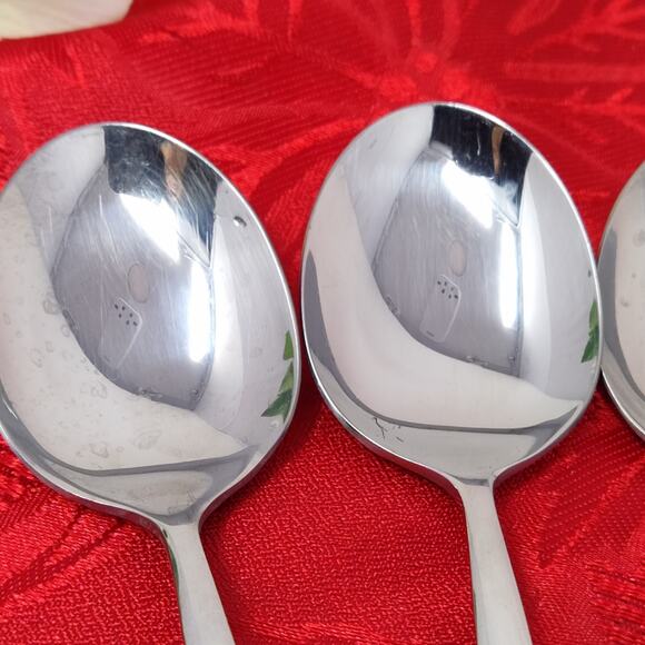 5X WMF CROMARGAN Korea 18/10 Stainless Flatware 4 Table Soup Spoons Dinner Fork - Picture 6 of 13